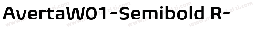 AvertaW01-Semibold R字体转换